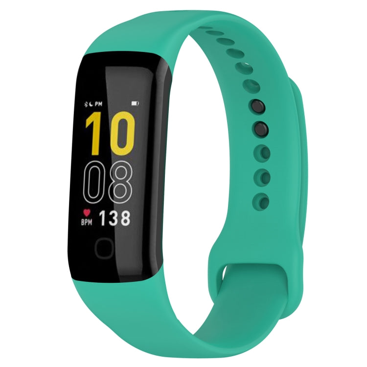 For Mambo Band 5 / 5S Solid Color Silicone Replacement Watch Band(Teal)