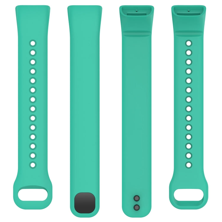 For Mambo Band 5 / 5S Solid Color Silicone Replacement Watch Band(Teal)