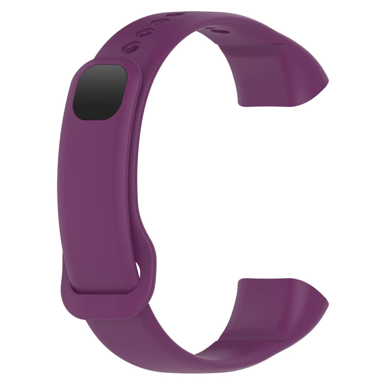 For Mambo Band 5 / 5S Solid Color Silicone Replacement Watch Band(Purple)