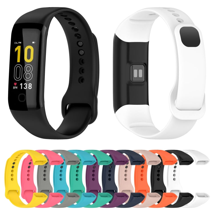 For Mambo Band 5 / 5S Solid Color Silicone Replacement Watch Band(White)