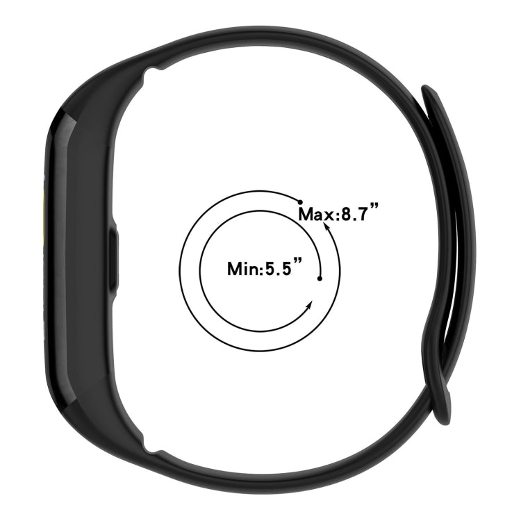 For Mambo Band 5 / 5S Solid Color Silicone Replacement Watch Band(Midnight Blue)