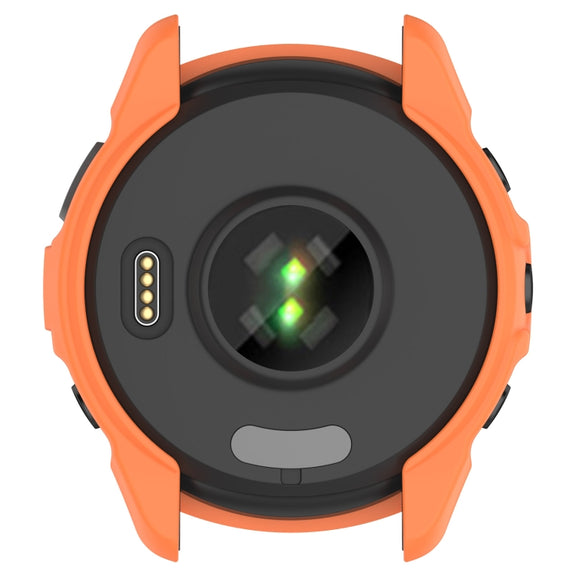 Compatible with Garmin Compatible witherunner 265 Armor Hollow Watch Protective Case(Orange)