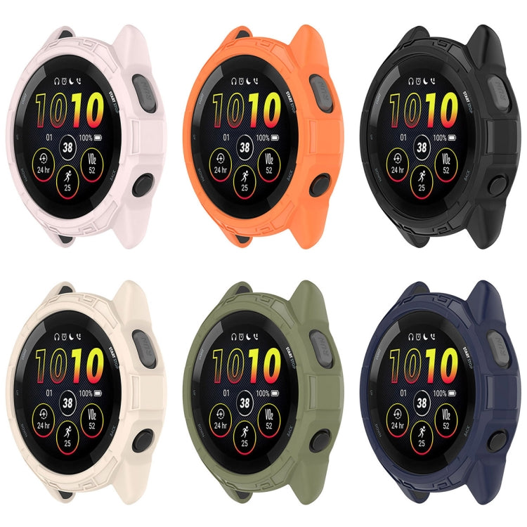 Compatible with Garmin Compatible witherunner 265 Armor Hollow Watch Protective Case(Orange)