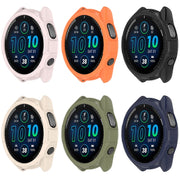 For Garmin Forerunner 965 Armor Hollow Watch Protective Case(Light Pink)