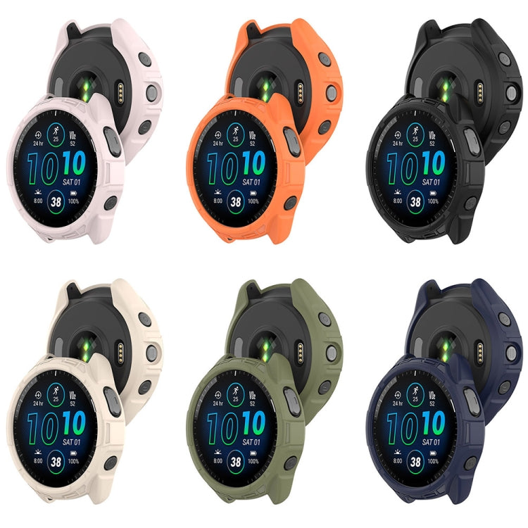 For Garmin Forerunner 965 Armor Hollow Watch Protective Case(Starlight Color)