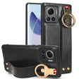 For Motorola Edge 30 Ultra Wristband Leather Back Phone Case(Black) - free shipping - PMC TechLife - Order now!