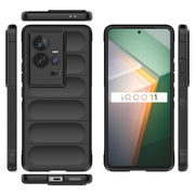 For vivo iQOO 11 5G Magic Shield TPU + Flannel Phone Case(Red)