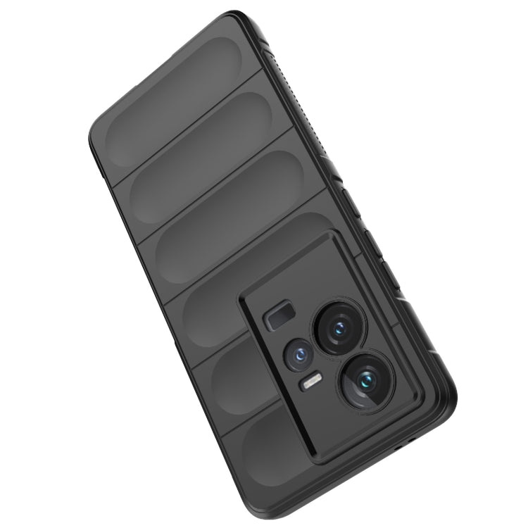 For vivo iQOO 11 5G Magic Shield TPU + Flannel Phone Case(Red)