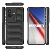 For vivo iQOO 11 Pro 5G Magic Shield TPU + Flannel Phone Case(Dark Green)