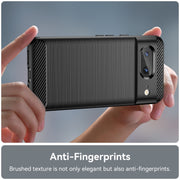 For Google Pixel 8 Carbon Fiber Brushed Texture TPU Case(Black)