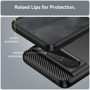 For Google Pixel 8 Pro Carbon Fiber Brushed Texture TPU Case(Black)
