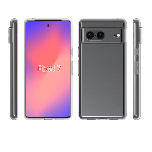 For Google Pixel 7 Water-resistant Texture TPU Phone Case(Transparent)