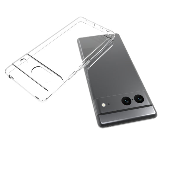 For Google Pixel 7 Water-resistant Texture TPU Phone Case(Transparent)