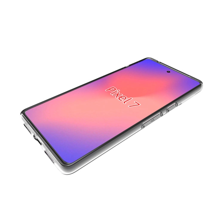 For Google Pixel 7 Water-resistant Texture TPU Phone Case(Transparent)