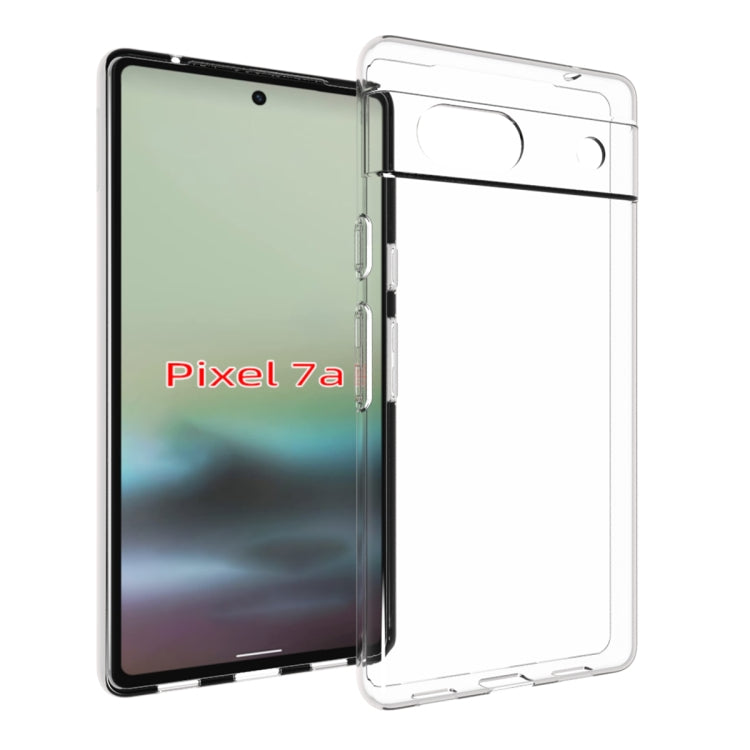 For Google Pixel 7a Water-resistant Texture TPU Phone Case(Transparent)