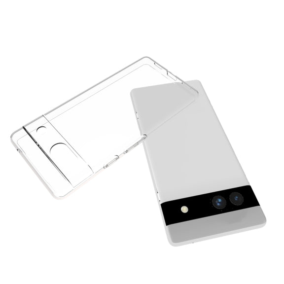 For Google Pixel 7a Water-resistant Texture TPU Phone Case(Transparent)