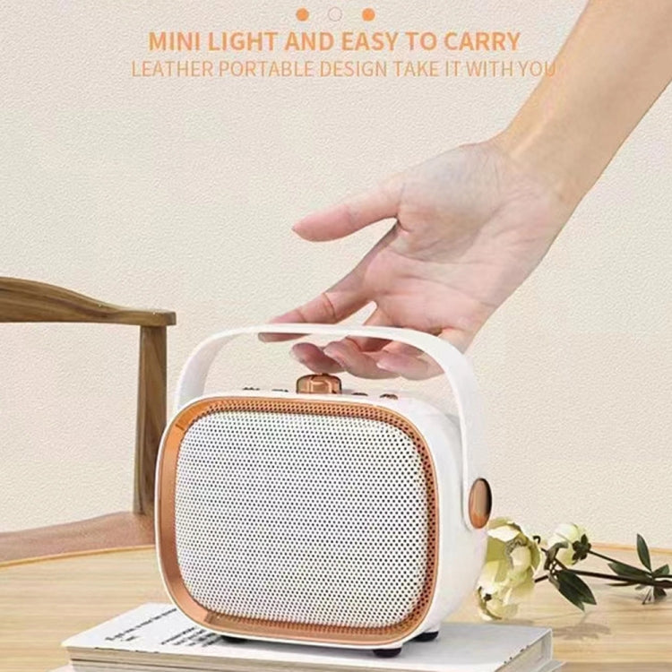 NewRixing NR138W Wireless Microphone TWS Handheld Noise Reduction Portable Smart Bluetooth Speaker(Black)