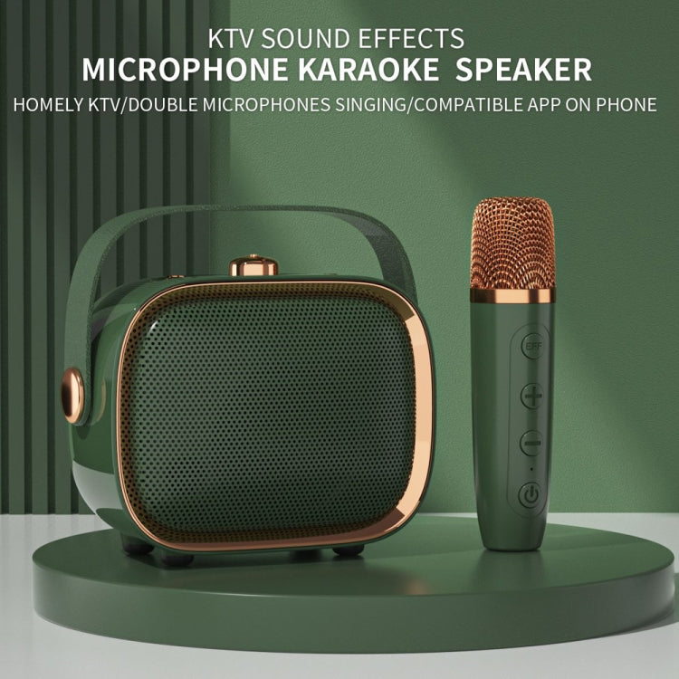 NewRixing NR138W Wireless Microphone TWS Handheld Noise Reduction Portable Smart Bluetooth Speaker(White)