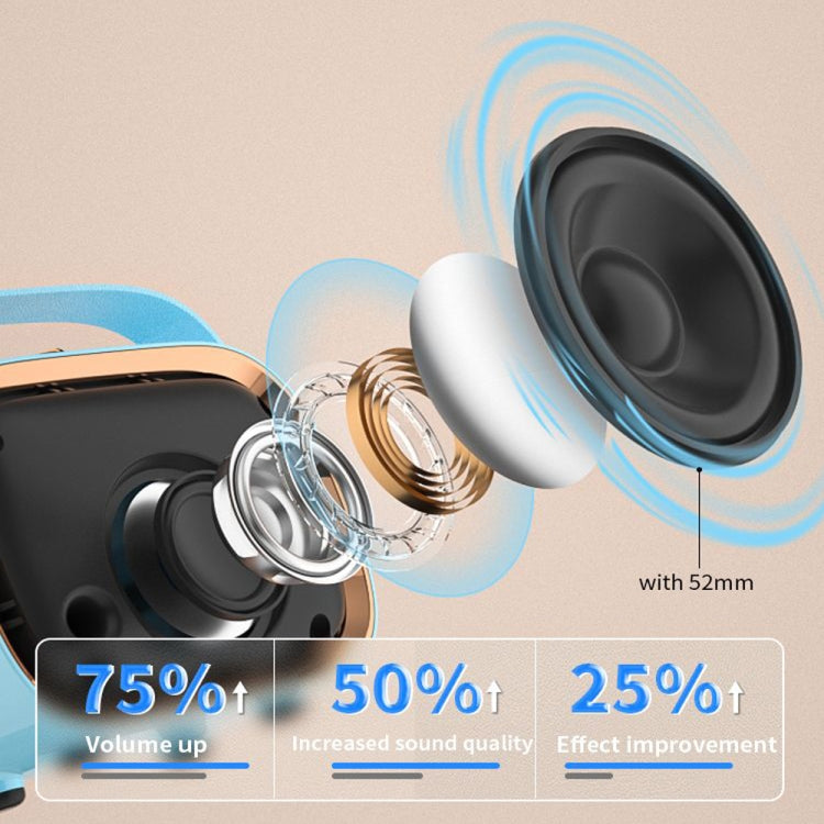 NewRixing NR138W Wireless Microphone TWS Handheld Noise Reduction Portable Smart Bluetooth Speaker(Green)