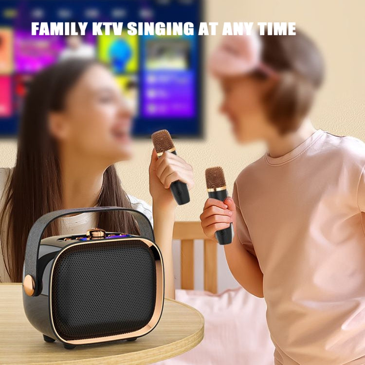 NewRixing NR138W Wireless Microphone TWS Handheld Noise Reduction Portable Smart Bluetooth Speaker(White)