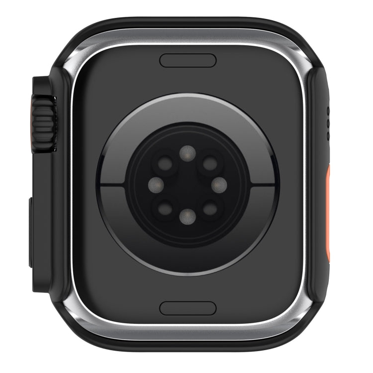 For Apple Watch Series 8 & 7 41mm Tempered Film + PC Integrated Watch Protective Case(Black)