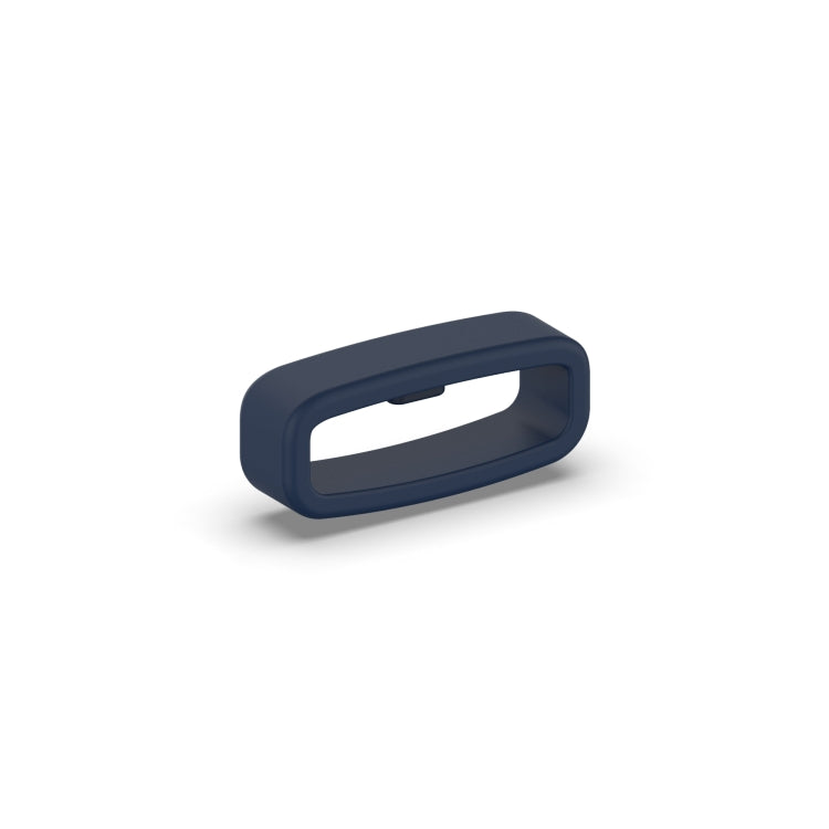 18mm 10pcs Universal Watch Band Fixed Silicone Ring Safety Buckle(Navy Blue)
