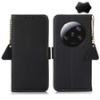 For Xiaomi 13 Ultra Side-Magnetic TJ Genuine Leather RFID Phone Case(Black) - free shipping - PMC TechLife - Order now!