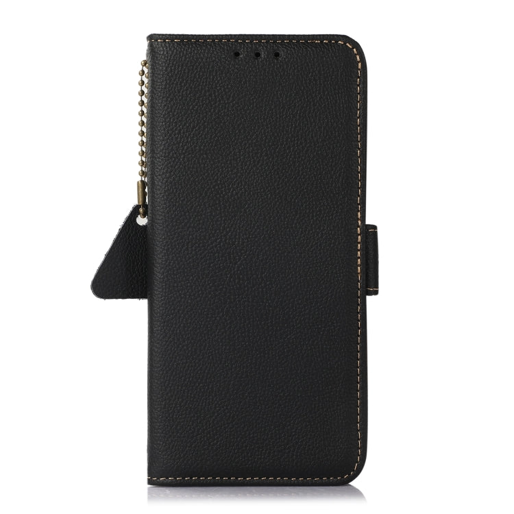 For Xiaomi 13 Ultra Side-Magnetic TJ Genuine Leather RFID Phone Case(Black)