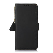 For Xiaomi 13 Ultra Side-Magnetic TJ Genuine Leather RFID Phone Case(Black)