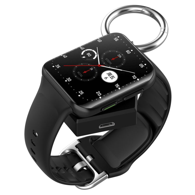 For OPPO Watch 3 / Watch 3 Pro Portable Universal Smart Watch Charger, Port:Micro-USB(Black)