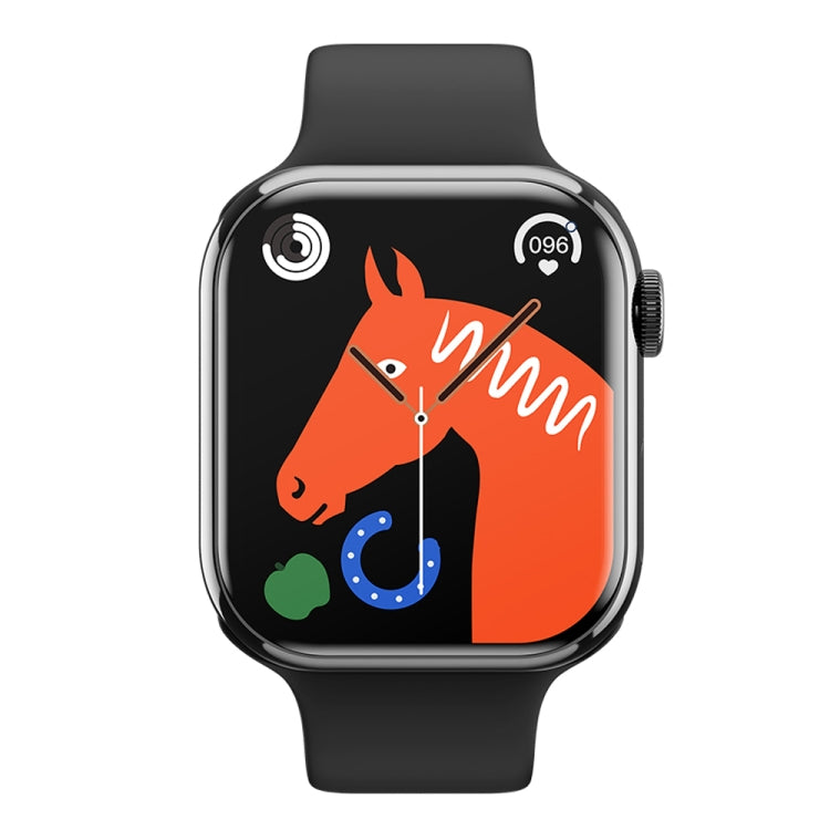 IW9 2.05 inch Square Screen Smart Watch Supports Bluetooth Calls/Blood Oxygen Monitoring(Black)