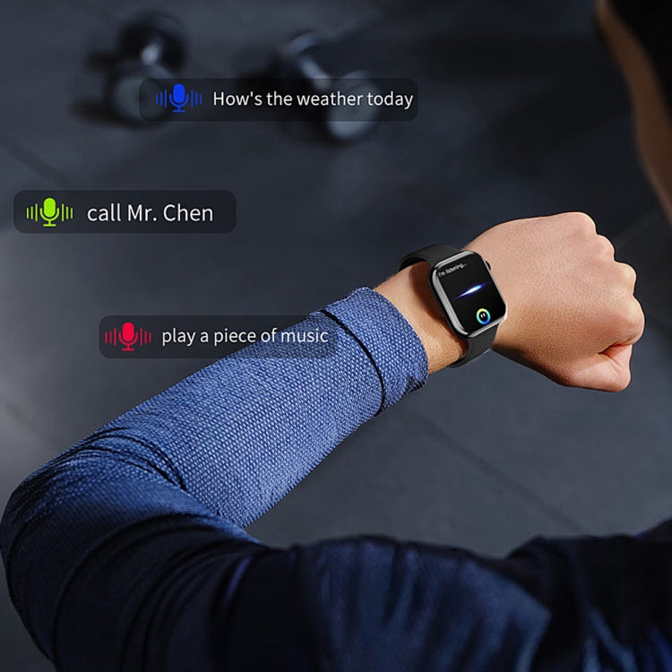 IW9 2.05 inch Square Screen Smart Watch Supports Bluetooth Calls/Blood Oxygen Monitoring(Silver)