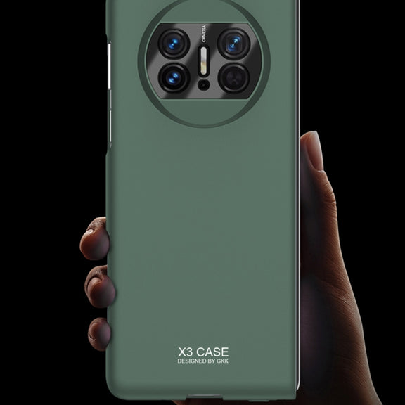 For Huawei Mate X3 GKK Peep-proof Integrated Ultra-thin Full Coverage Phone Flip Case(Silver)
