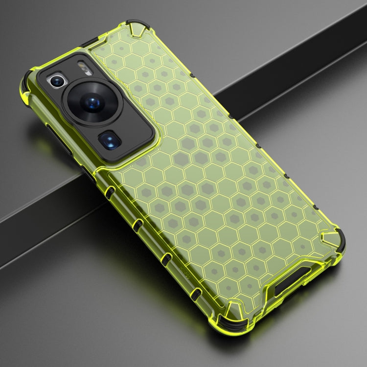 For Huawei P60 / P60 Pro Honeycomb Phone Case(Green)