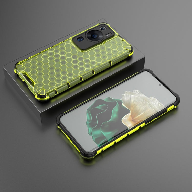 For Huawei P60 / P60 Pro Honeycomb Phone Case(Green)
