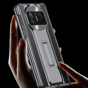 For Huawei Mate X3 GKK Integrated Magnetic Folding Supercar Phone Case(Silver)