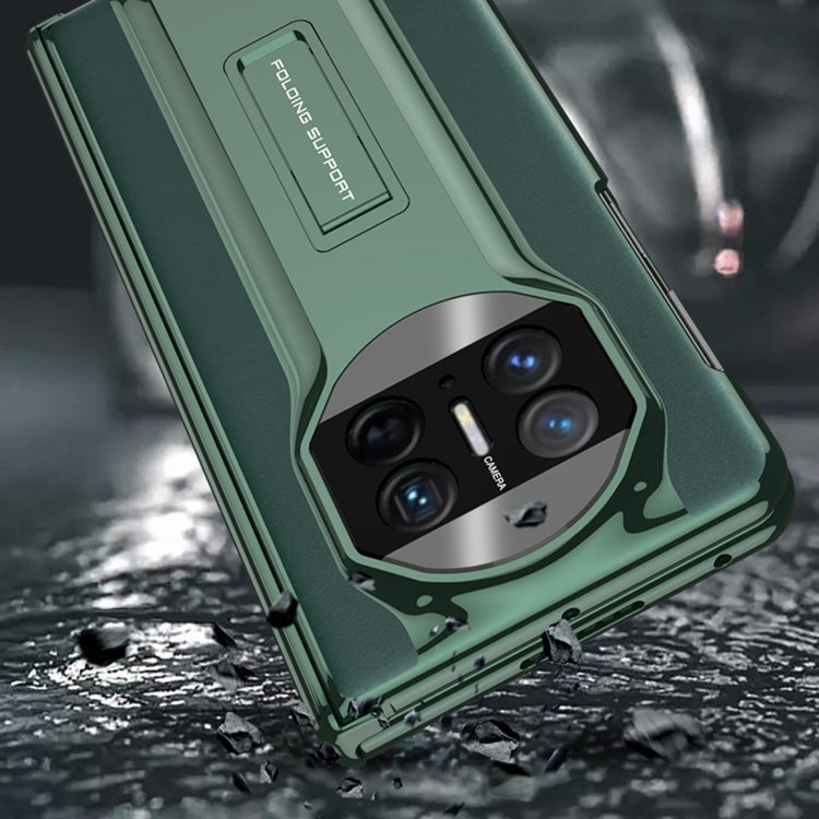 For Huawei Mate X3 GKK Integrated Magnetic Folding Supercar Phone Case(Green)