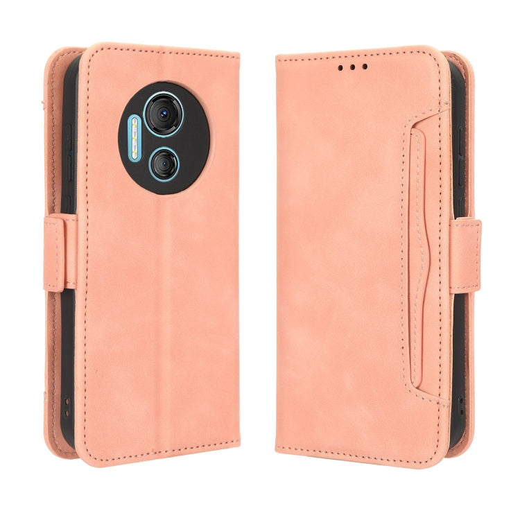 For Doogee X97 / X97 Pro Skin Feel Calf Texture Card Slots Leather Phone Case(Pink)