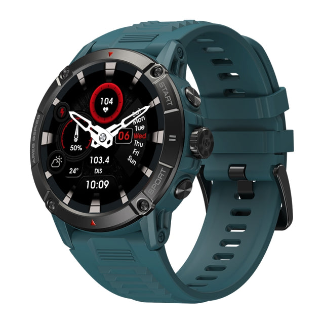 Zeblaze Ares 3 1.52 inch IPS Screen Smart Watch Supports Wellness Tracking / Voice Calls(Steel Blue)