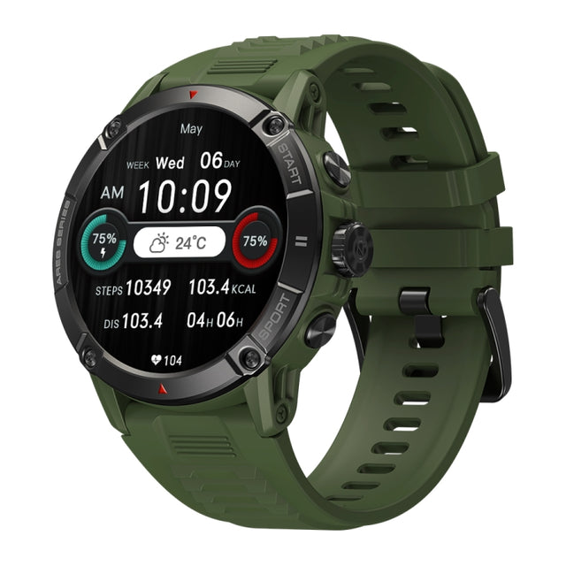 Zeblaze Ares 3 1.52 inch IPS Screen Smart Watch Supports Wellness Tracking / Voice Calls(Wild Green)