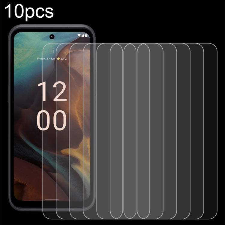 For Nokia XR21 10pcs 0.26mm 9H 2.5D Tempered Glass Film