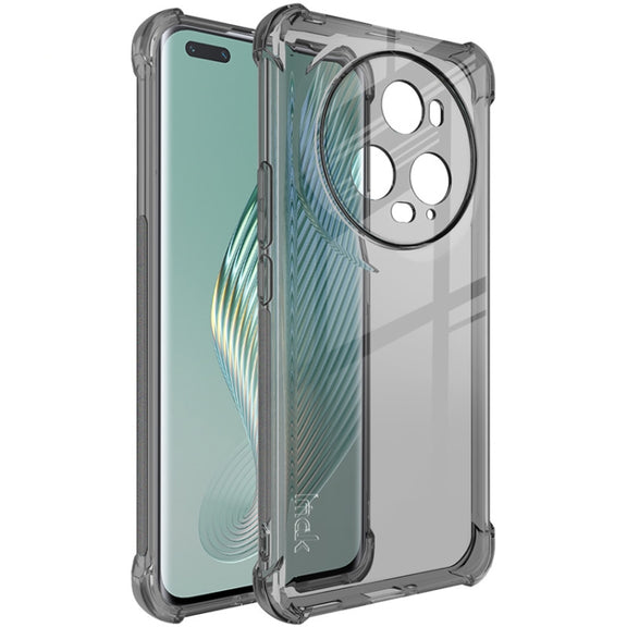For Honor Magic5 Pro imak Shockproof Airbag TPU Phone Case(Transparent Black)