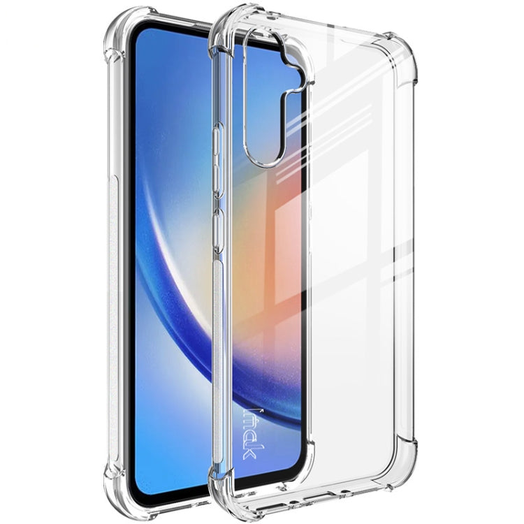 For Samsung Galaxy A34 5G imak Shockproof Airbag TPU Phone Case(Transparent)