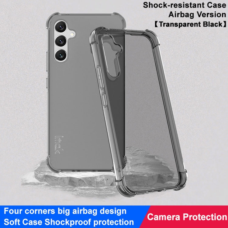 For Samsung Galaxy A34 5G imak Shockproof Airbag TPU Phone Case(Transparent Black)