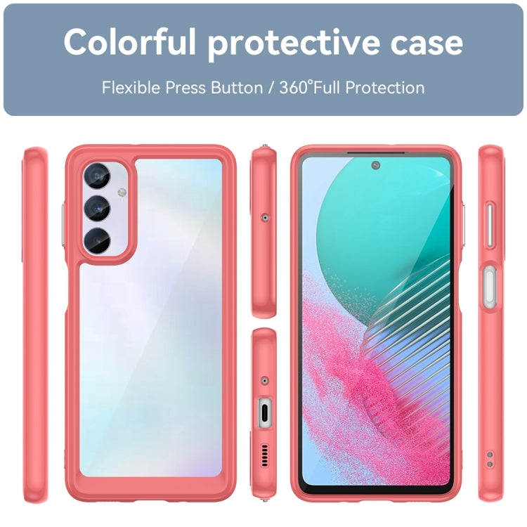 For Samsung Galaxy M54 5G Colorful Series Acrylic + TPU Phone Case(Red)