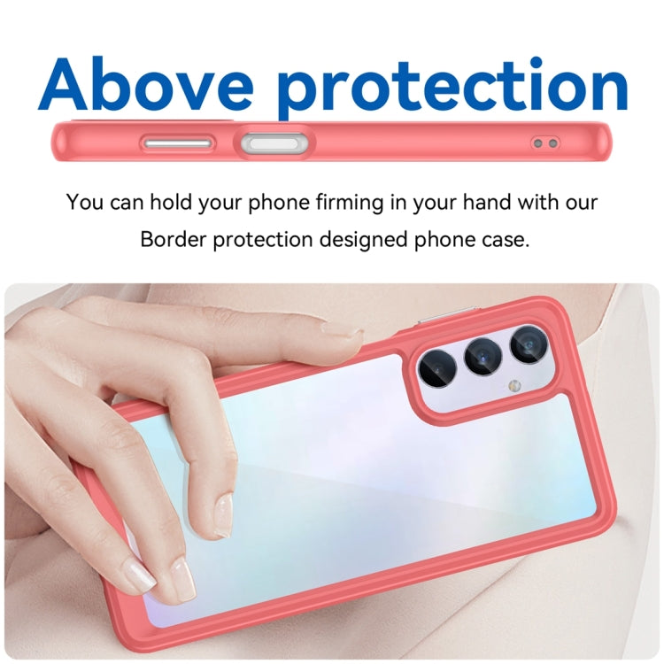 For Samsung Galaxy M54 5G Colorful Series Acrylic + TPU Phone Case(Red)