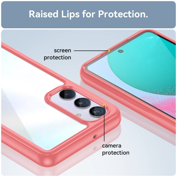 For Samsung Galaxy M54 5G Colorful Series Acrylic + TPU Phone Case(Red)