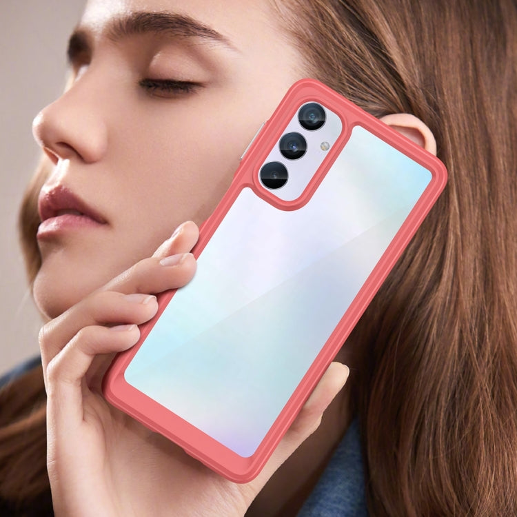 For Samsung Galaxy M54 5G Colorful Series Acrylic + TPU Phone Case(Red)