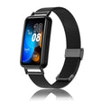 For Huawei Band 8 16mm Milan Stainless Steel Metal Mesh Watch Band(Black) -  by PMC TechLife | Online Shopping South Africa | PMC TechLife
