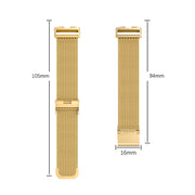 For Huawei Band 8 16mm Milan Stainless Steel Metal Mesh Watch Band(Rose Gold)
